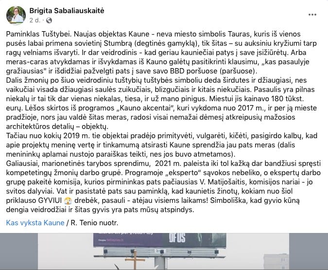 Feisbuko įrašas