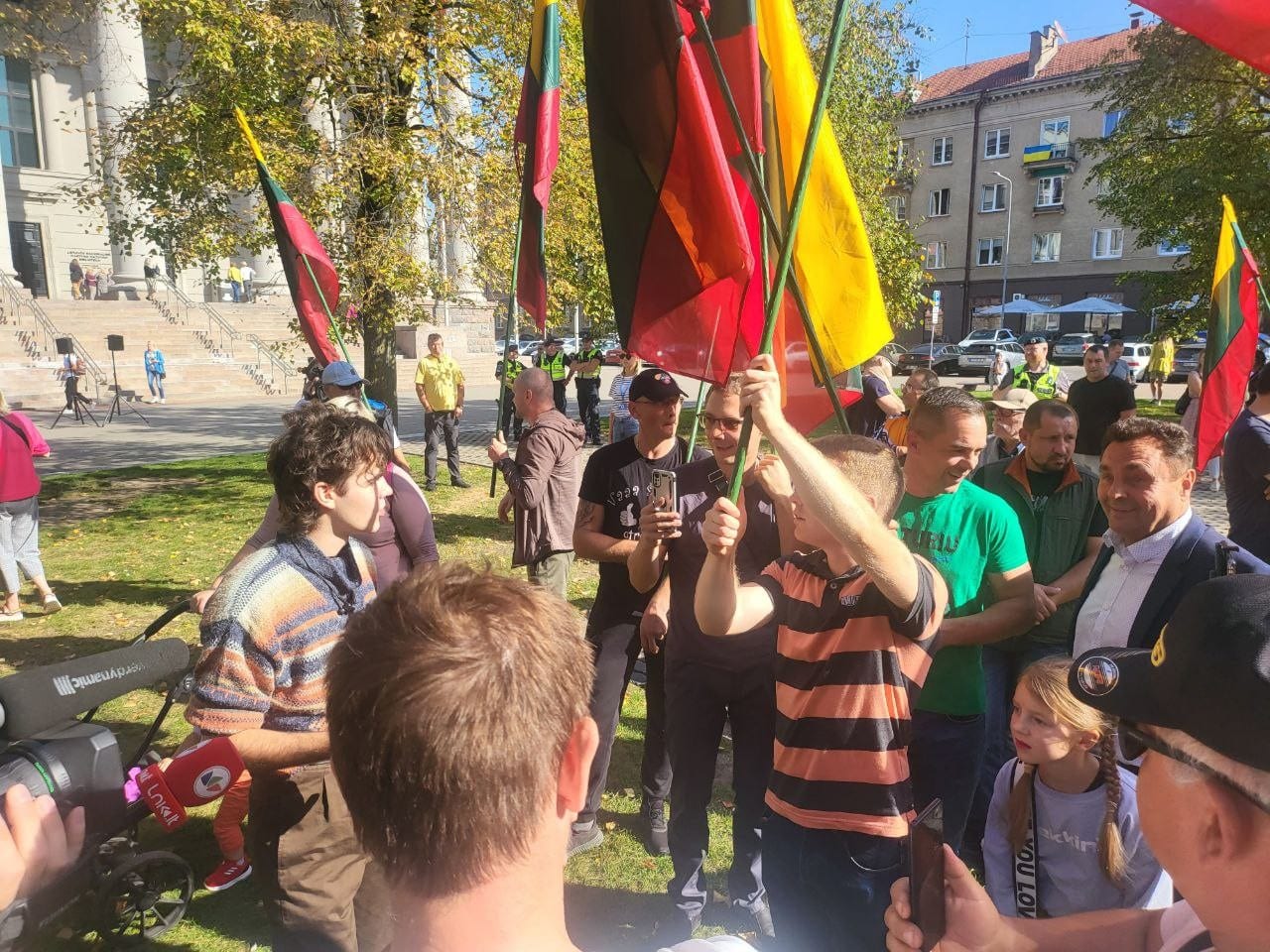 LGBT protesto akcija prie Seimo