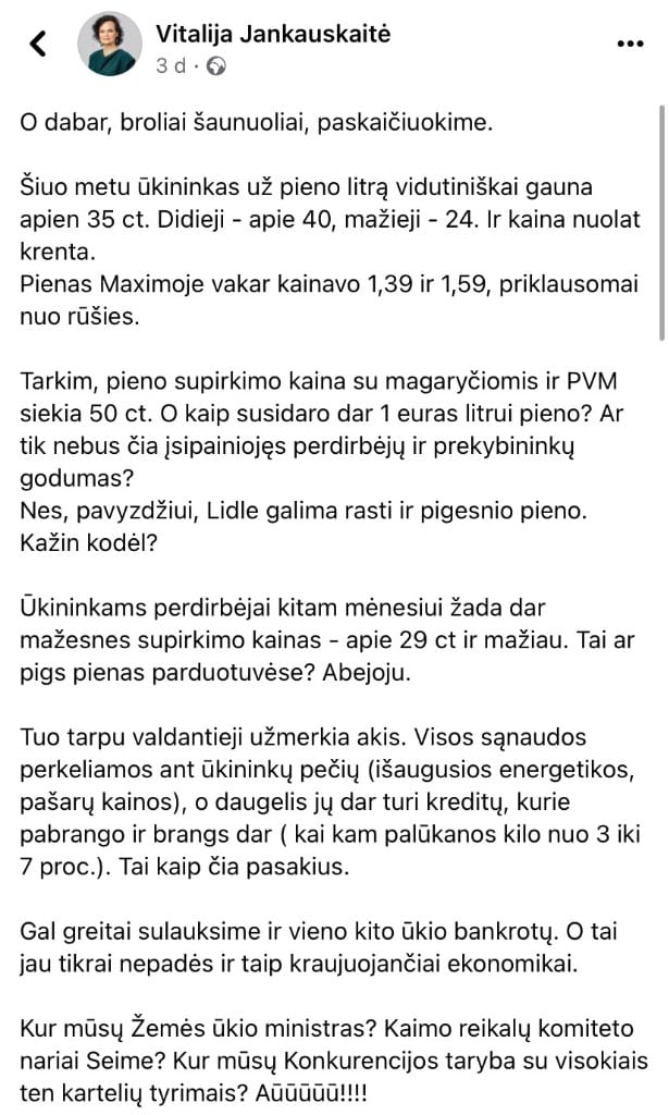 V. Jankauskaitės pasisakymas