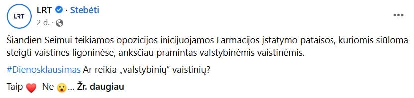 LRT klausimas