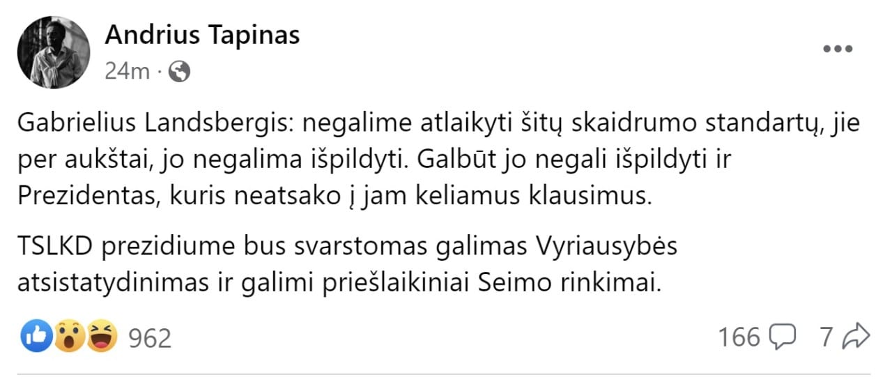 feisbuko įrašas