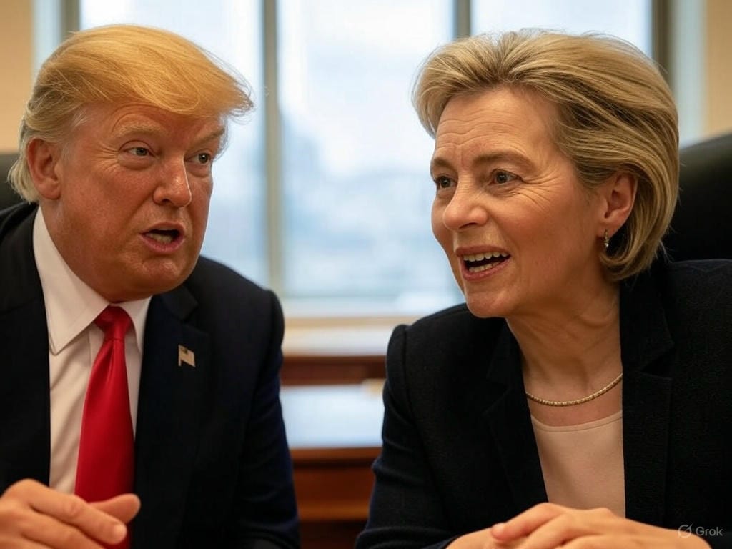 U. Von der Leyen, D. Trumpas