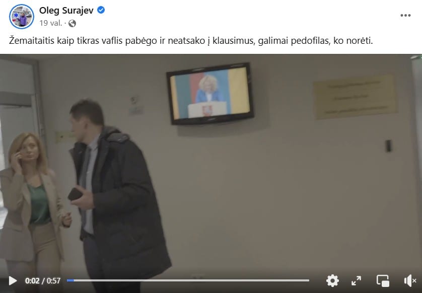 O. Šurajevo pasisakymas