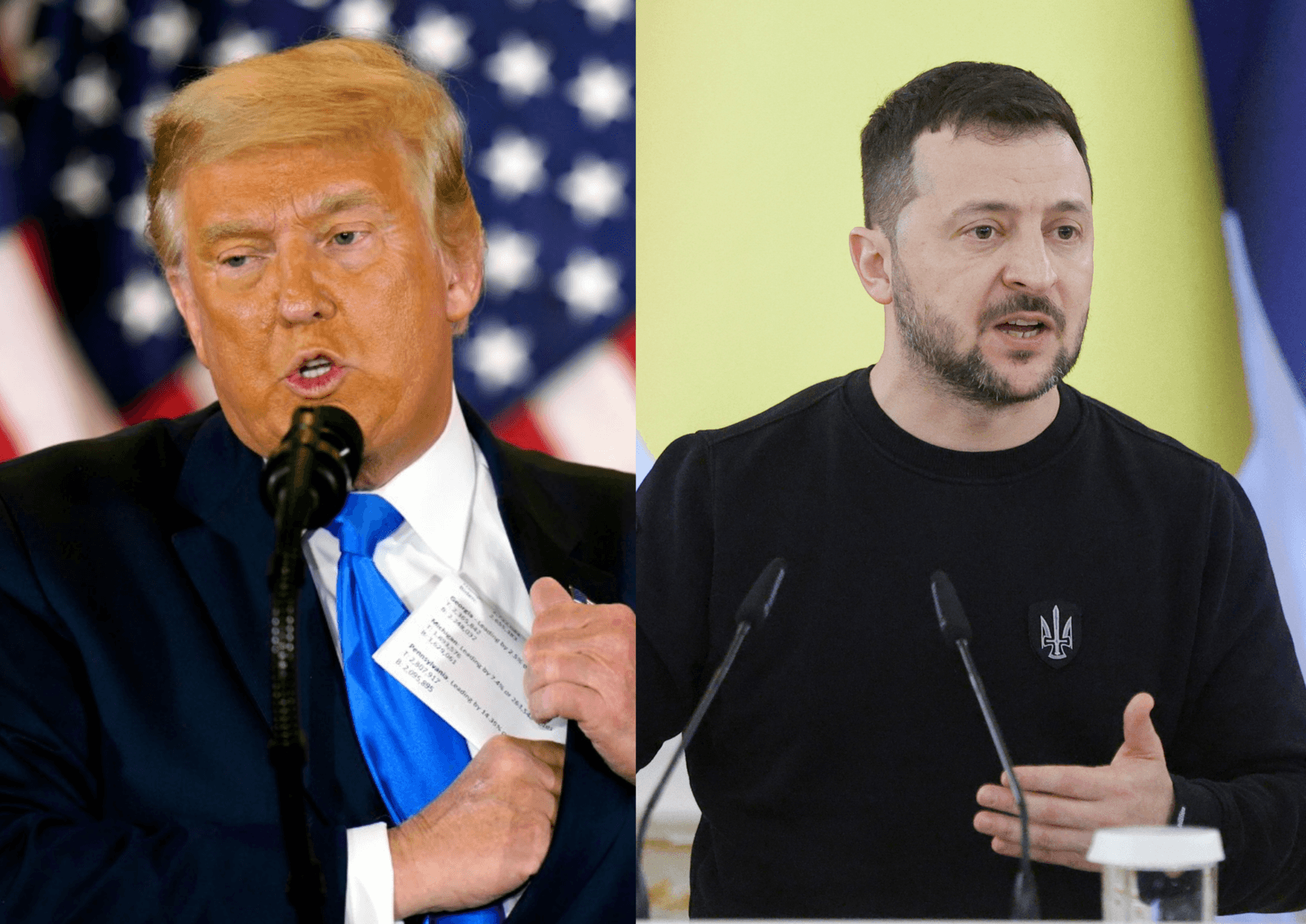 D. Trumpas, V. Zelenskis