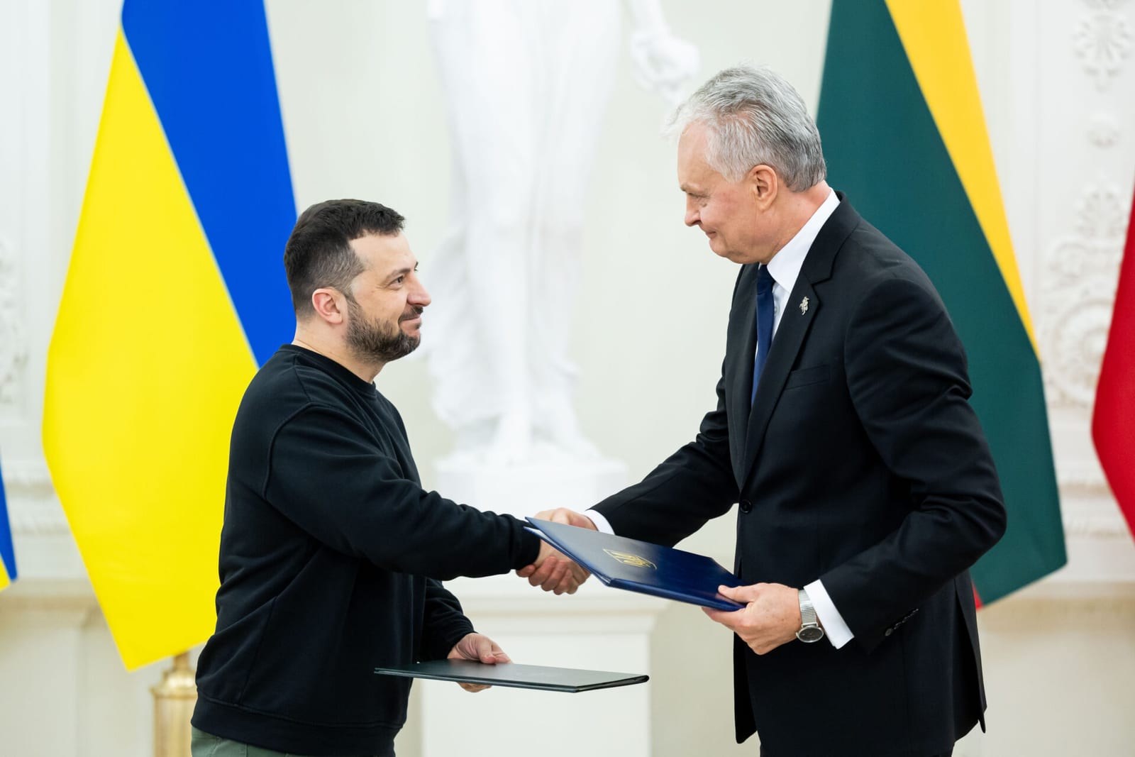 G. Nausėda su V. Zelenskiu