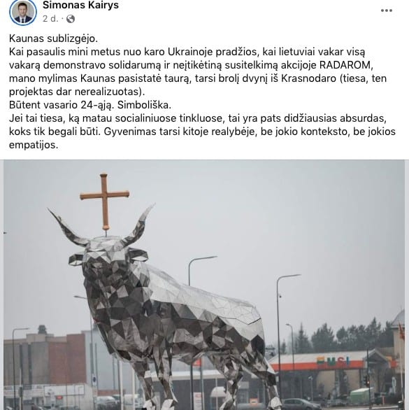 Feisbuko įrašas