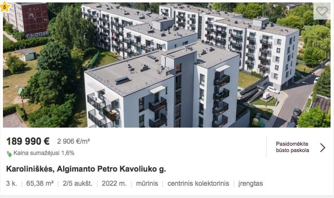 Butai Vilniuje