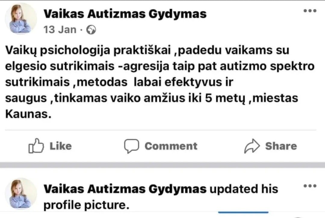 G. Filipavičiaus  skelbimas