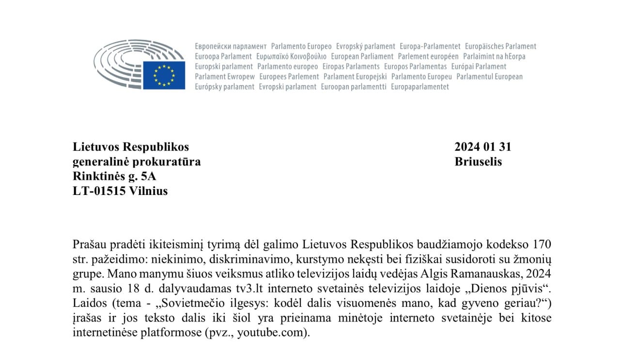 Kreipimasis į prokuratūrą