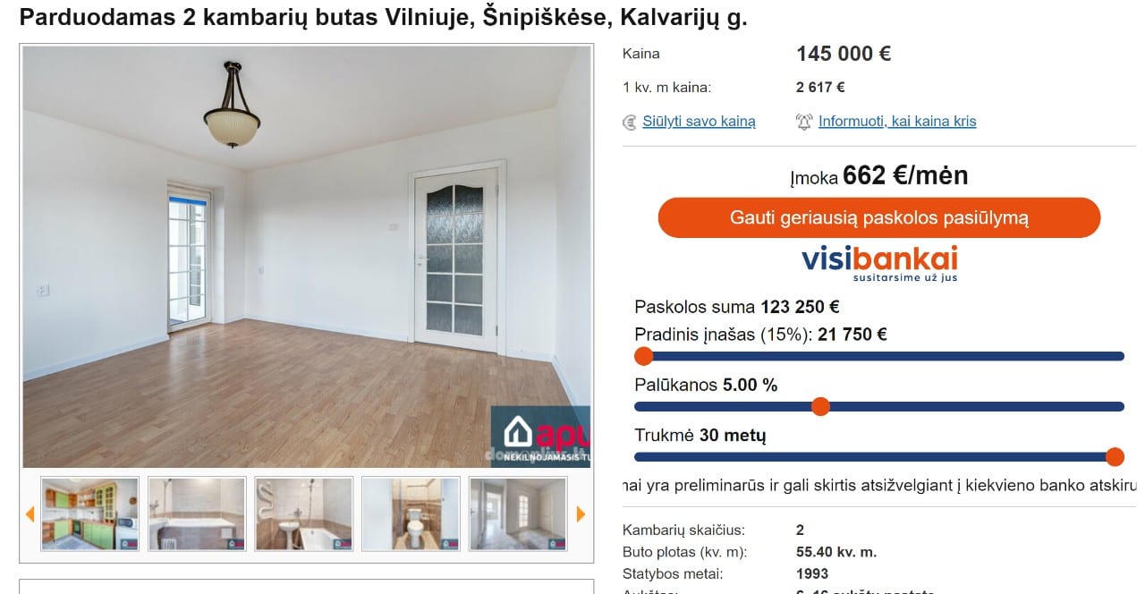 butas Vilniuje
