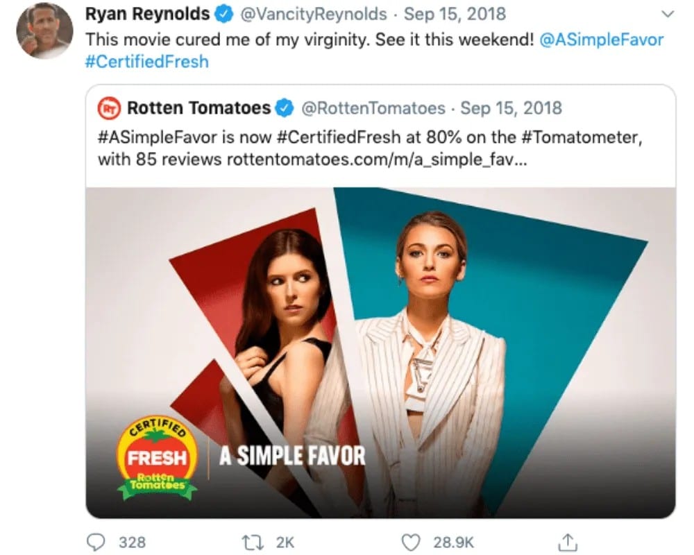 Lively ir Reynoldso filmai
