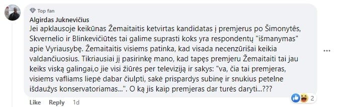 Feisbuko komentaras