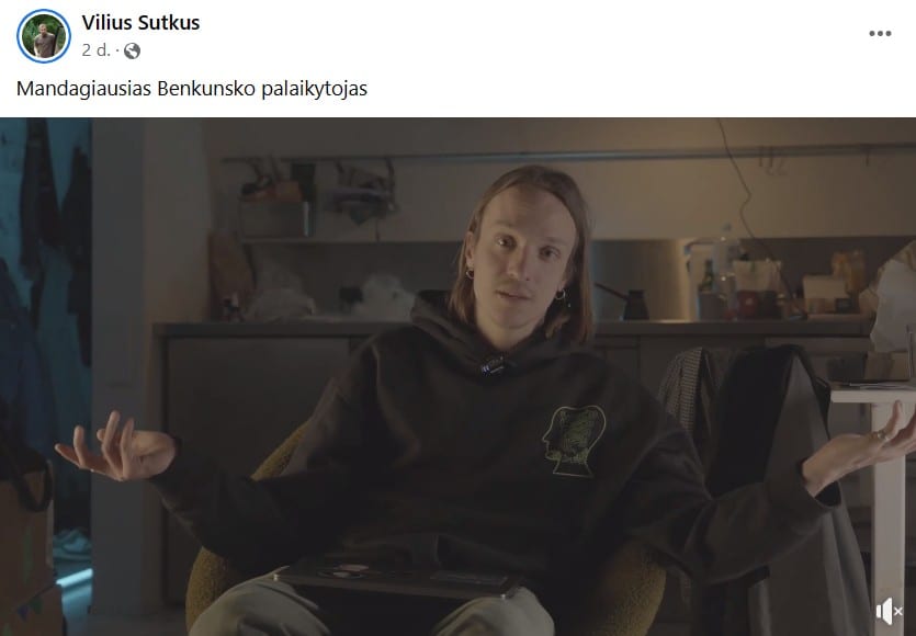 V. Sutkaus pasisakymas