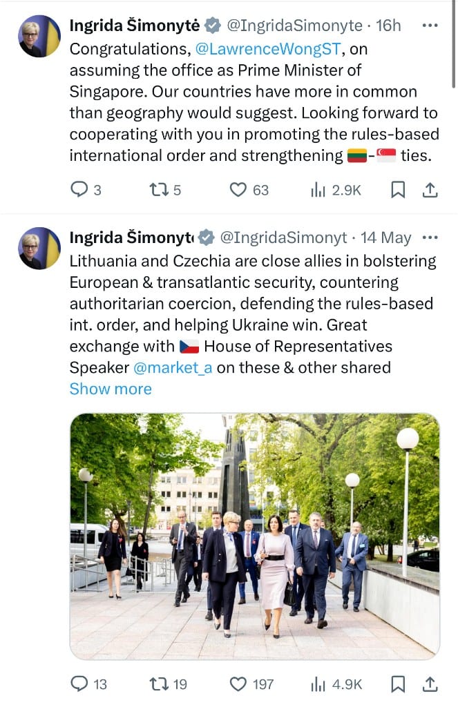 I. Šimonytės pasisakymai
