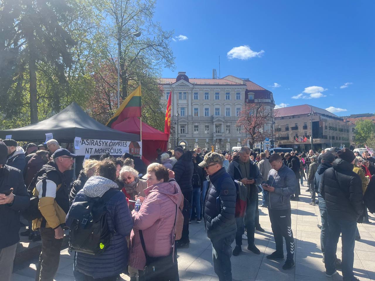 Protestas prieš NT mokesčius. 77 nuotrauka